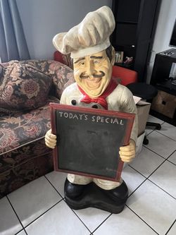 Italian Restaurant Figurine 48” Tall