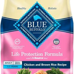 Blue Buffalo Life Protection Small Breed, Chicken & Rice, 15 lb, Dry Dog Food