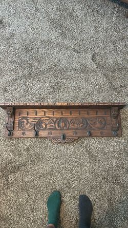 Accent Shelf with Hooks