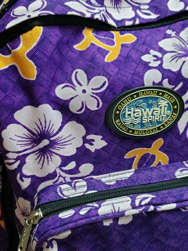 Hawaiian rolling backpack
