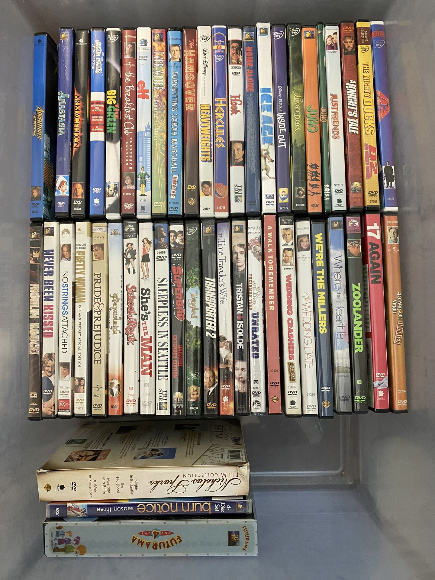 50+ DVDs