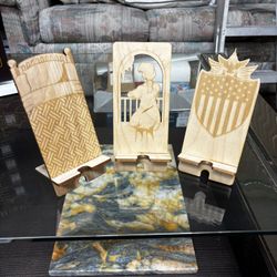 Custom Wood Phone Holders 