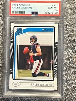 2024 Donruss Caleb Williams #327 Rated Rookie RC PSA 10 Gem Mint Bears
