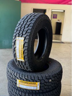245/75/16 LT  Groundspeed AT New tires installed and balanced included