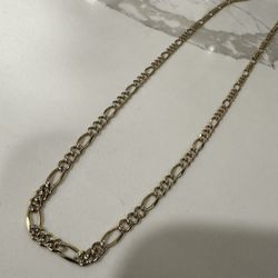 10k Dimond Cut Figaro Chain
