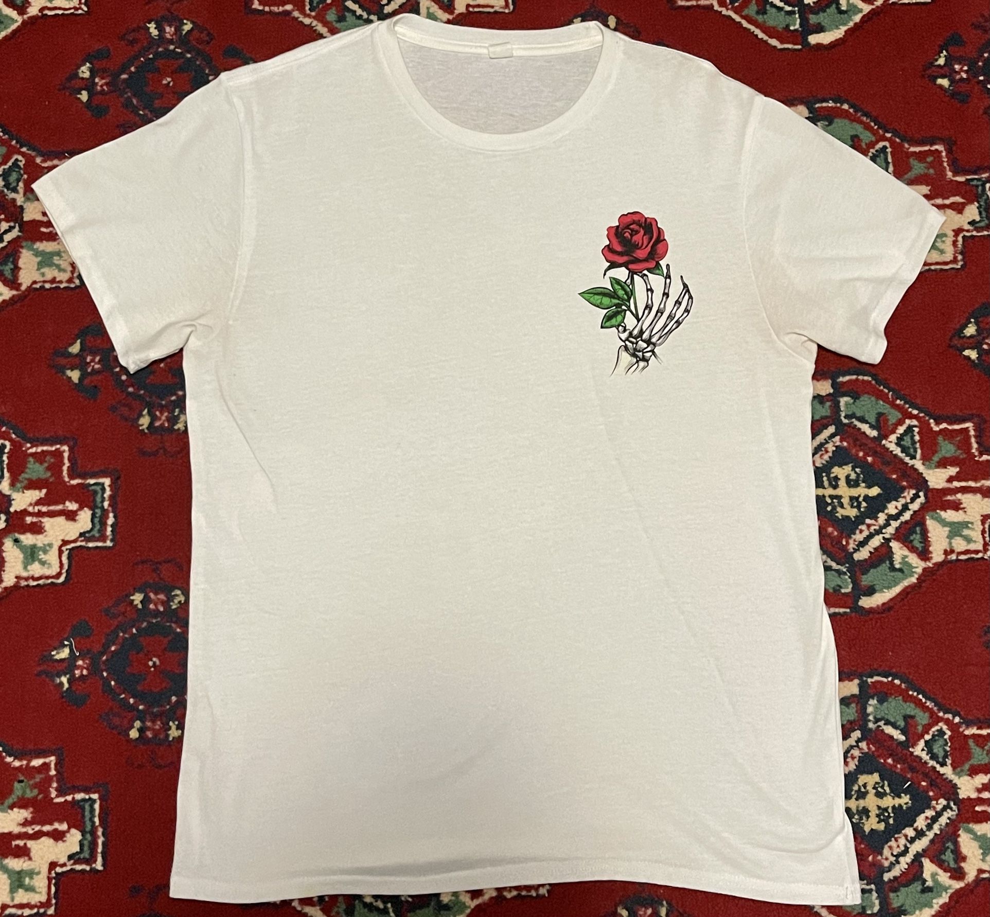 White Rose Skeleton Shirt 
