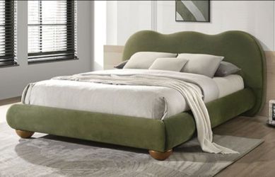 Brand New Green Queen Platform Bed Frame (Available in Eastern King)