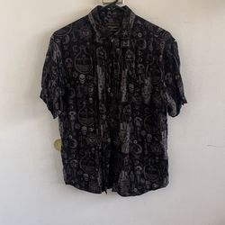Printed Witchy Button Up