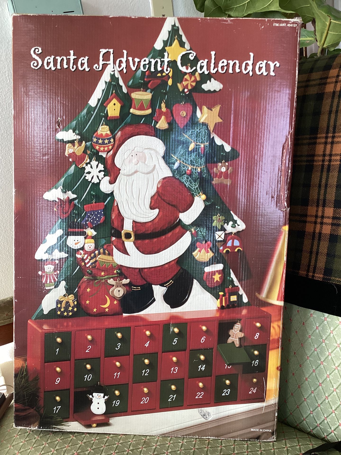 Christmas Countdown Calendar Santa’s Tree Ornament 