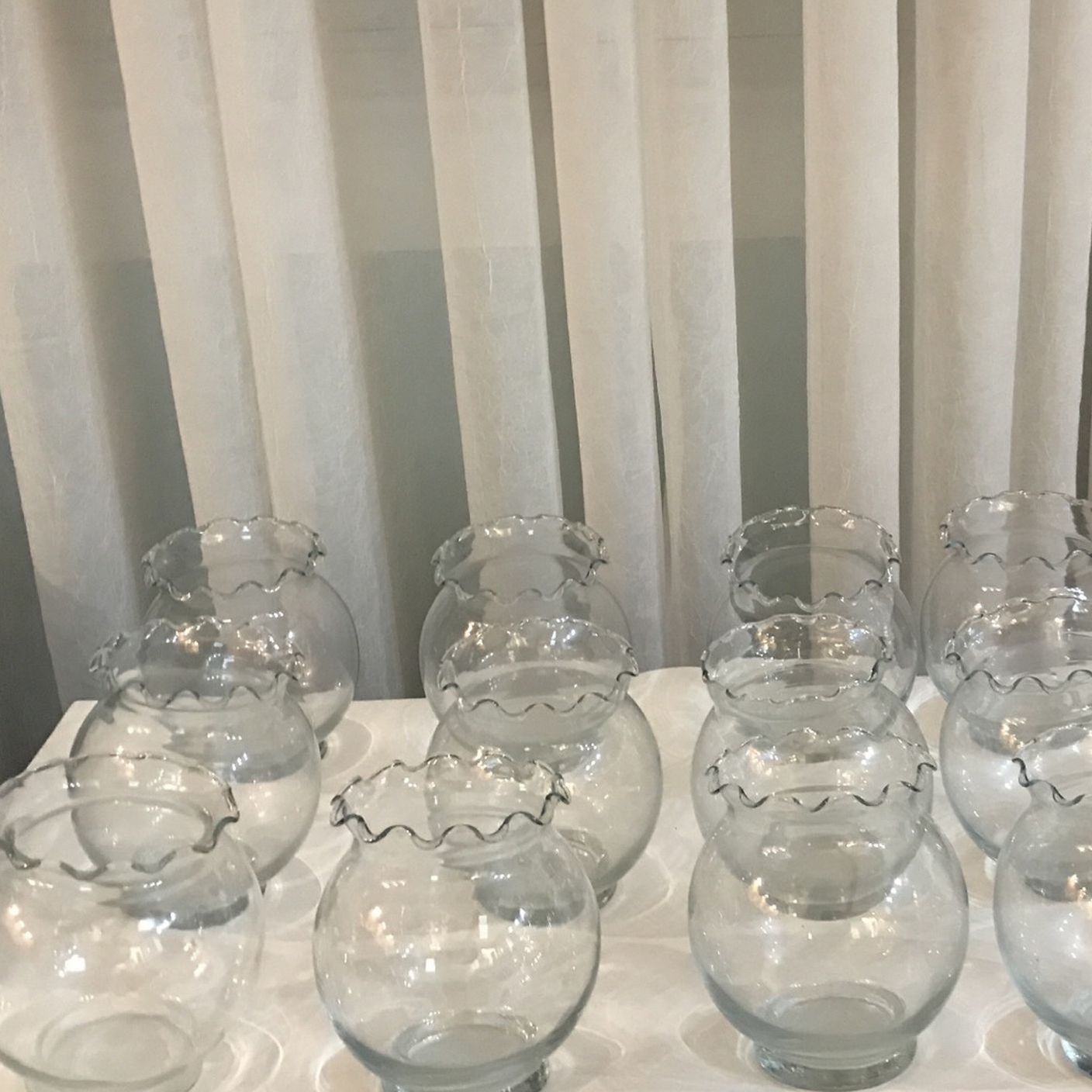 Clear Glass Vases 5 Inches Tall