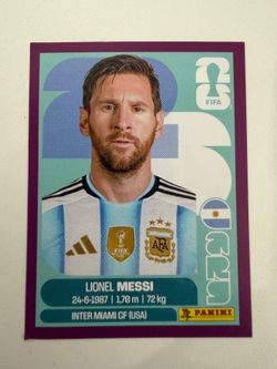 Purple Parallel Rare Panini FIFA World Cup 2026 Lionel Messi Sticker ARG 17