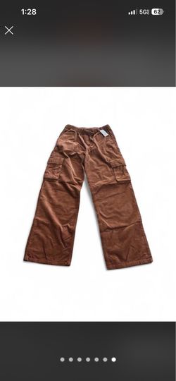 NWT The Children's Place Boys Size 14 Brown Corduroy Cargo Pants