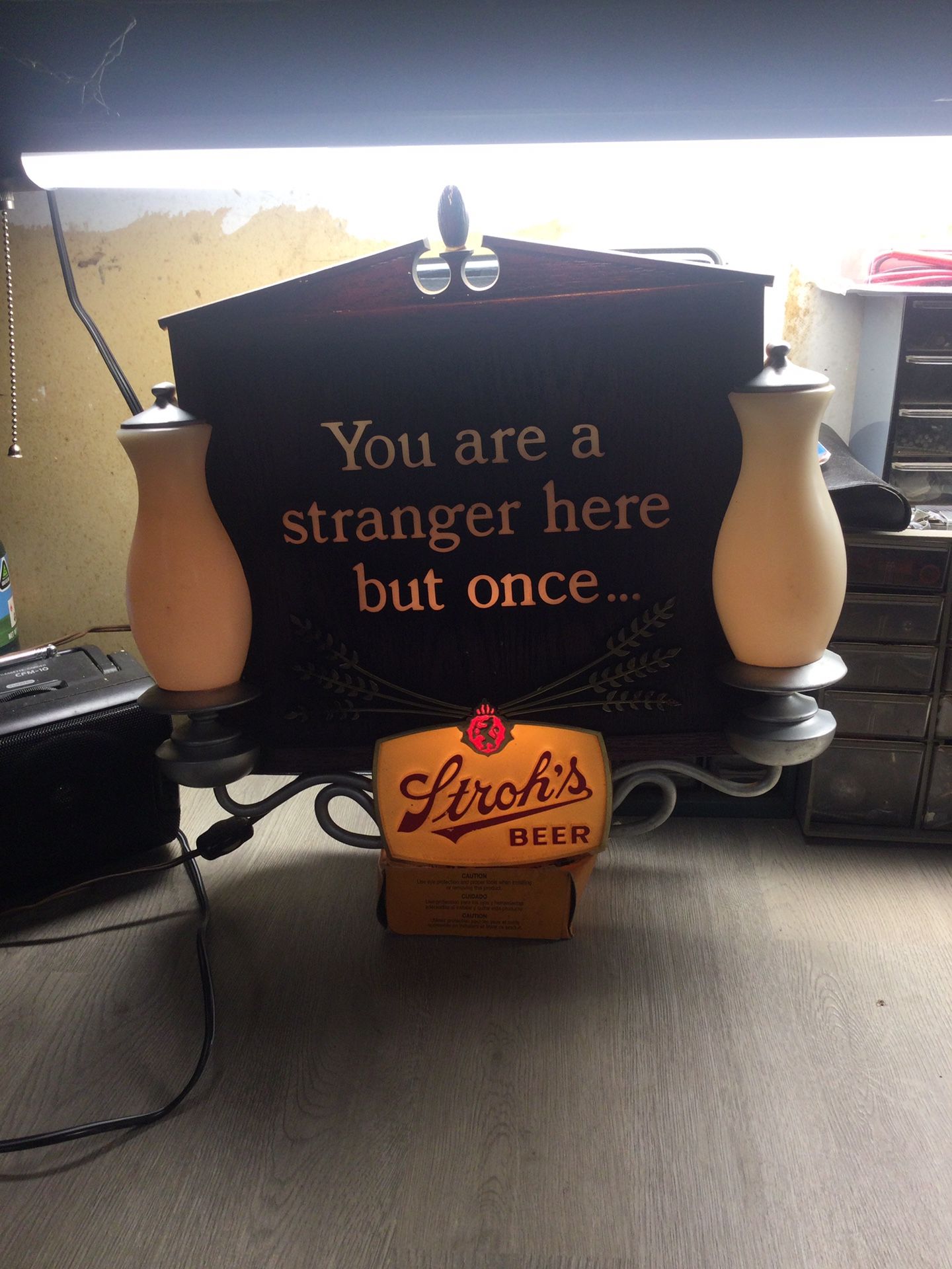 Vintage Working Beer Sign