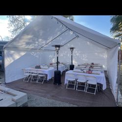 Propane Heater & 20x20 Canopy Tent Rnetal