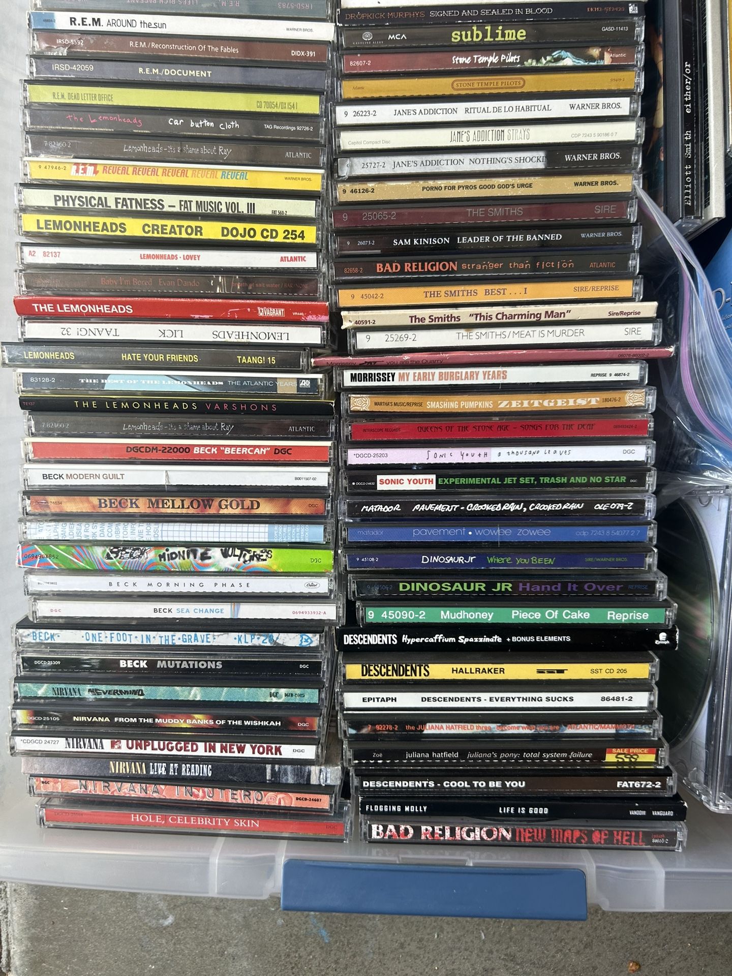 CD’s for sale- Grunge, Metal, Rock Nirvana, Beck, Dinosaur Jr., Bad Religion, etc.