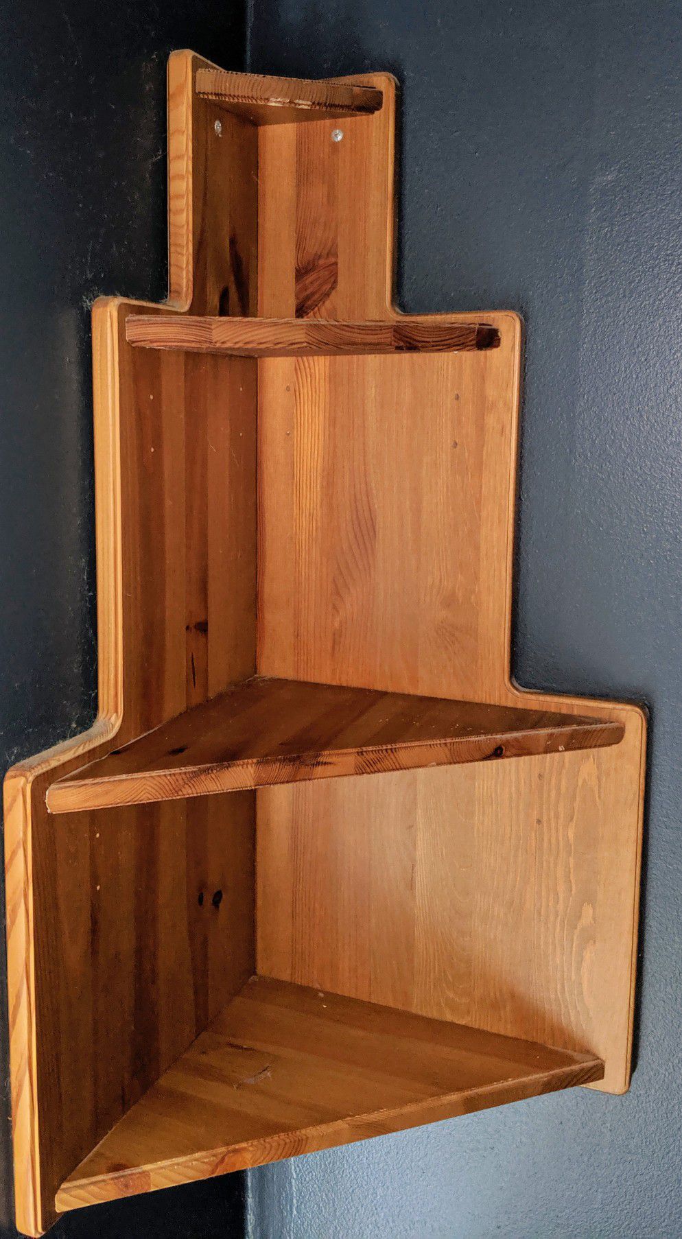 Ikea wood corner shelf