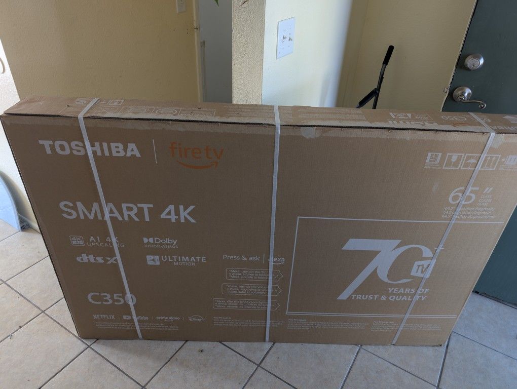 65 Inch 4k Toshiba TV Brand New In Box