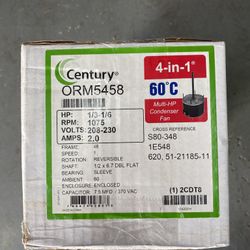 5-5/8" HeatMaster Condenser Fan Motor w/ Sleeve Bearing (208-230V, 1075 RPM, 1/3, 1/6 HP
