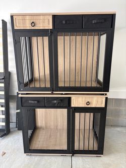Dog crate furniture