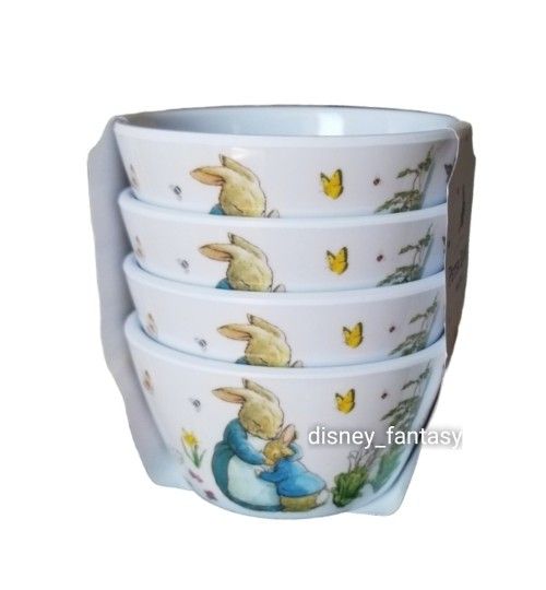 Beatrix Potter 2024 Peter Rabbit Melamine Mini Dessert Bowl Set 4 Spring