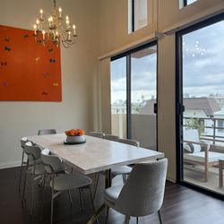 West Elm Table 94” With Set Of 8 Chairs