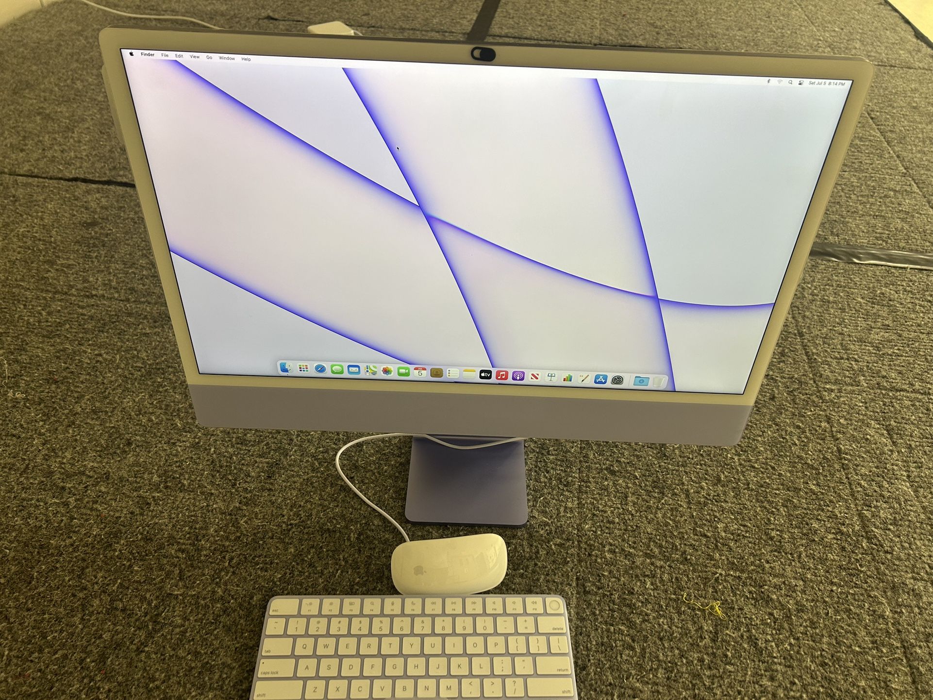 iMac PURPLE Model 21,1 M1 Chip 8GB RAM 256GB SSD