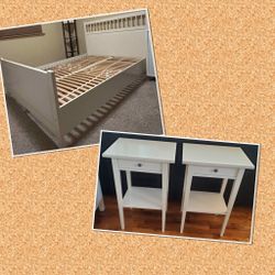 Side Tables & Queen Bed