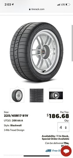 Tires 225/45R17 NEW $120