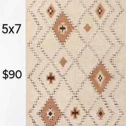 Brand New  Northridge Hand Tuffed Shahg Diamonds Area Rug