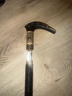 Antique Sword Cane Walking Stick duck 1920s