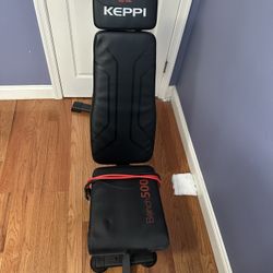 Weight Bench with resistance bands included