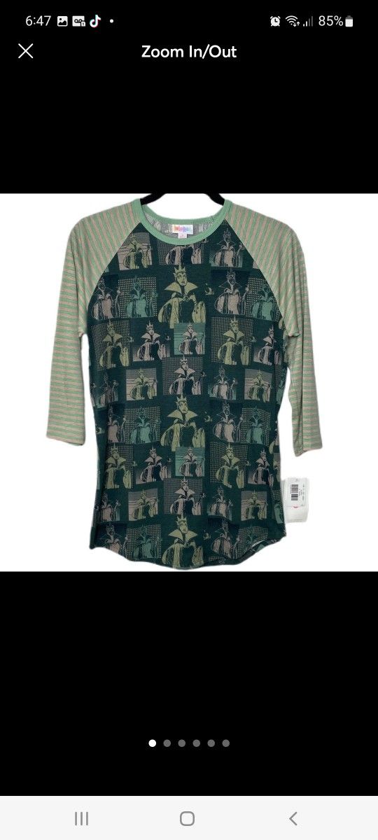 Lularoe RANDY DISNEY EVIL QUEEN SHIRT NEW IN SIZE MEDIUM ✨️