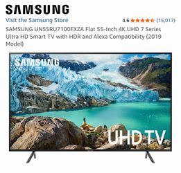 Samsung 55-Inch 4K UHD Smart TV