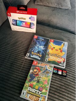 Nintendo switch games and controllers