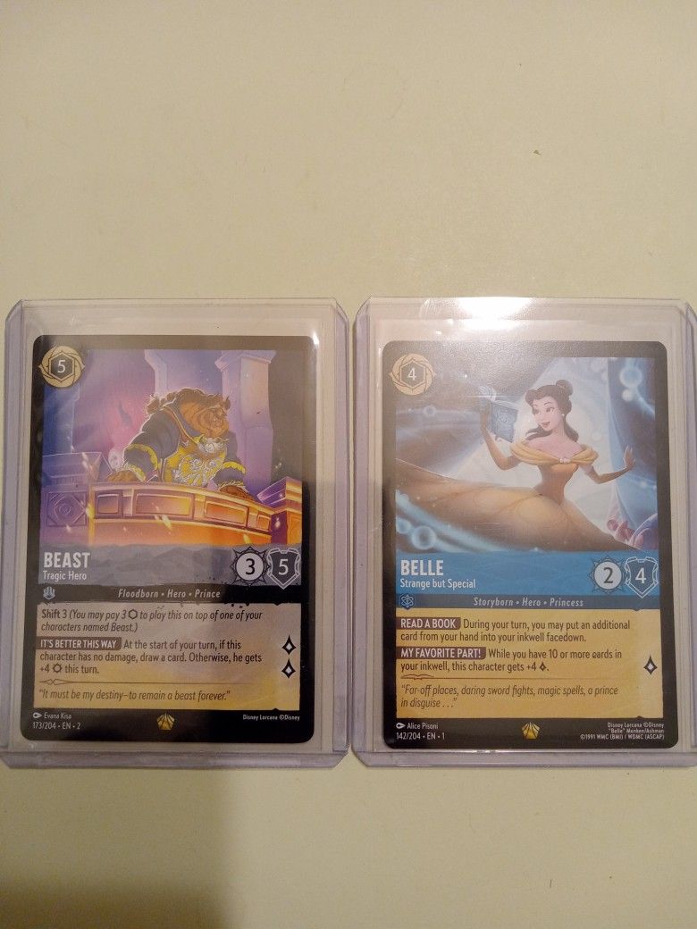 Lorcana Cards Beast Tragic Hero /Belle Strange But Special -  greenwatershopping.com