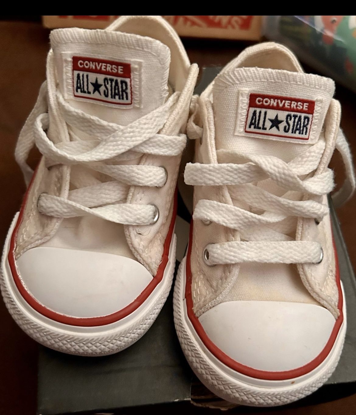 Toddler Infant Converse All-Star Low Chucks Optical White