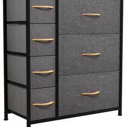 Dresser with 7 Drawers - Fabric Storage Tower, Organizer Unit for Bedroom, Living Room, Closets & Nursery - Sturdy Steel Frame, Wooden Top & Easy Pull