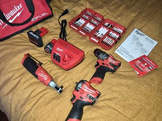 Milwaukee M12 FUEL 3-Tool Combo Kit — BRAND NEW (Drill, Stubby Impact Wrench, Ratchet)