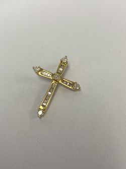 14K Cross Pendant