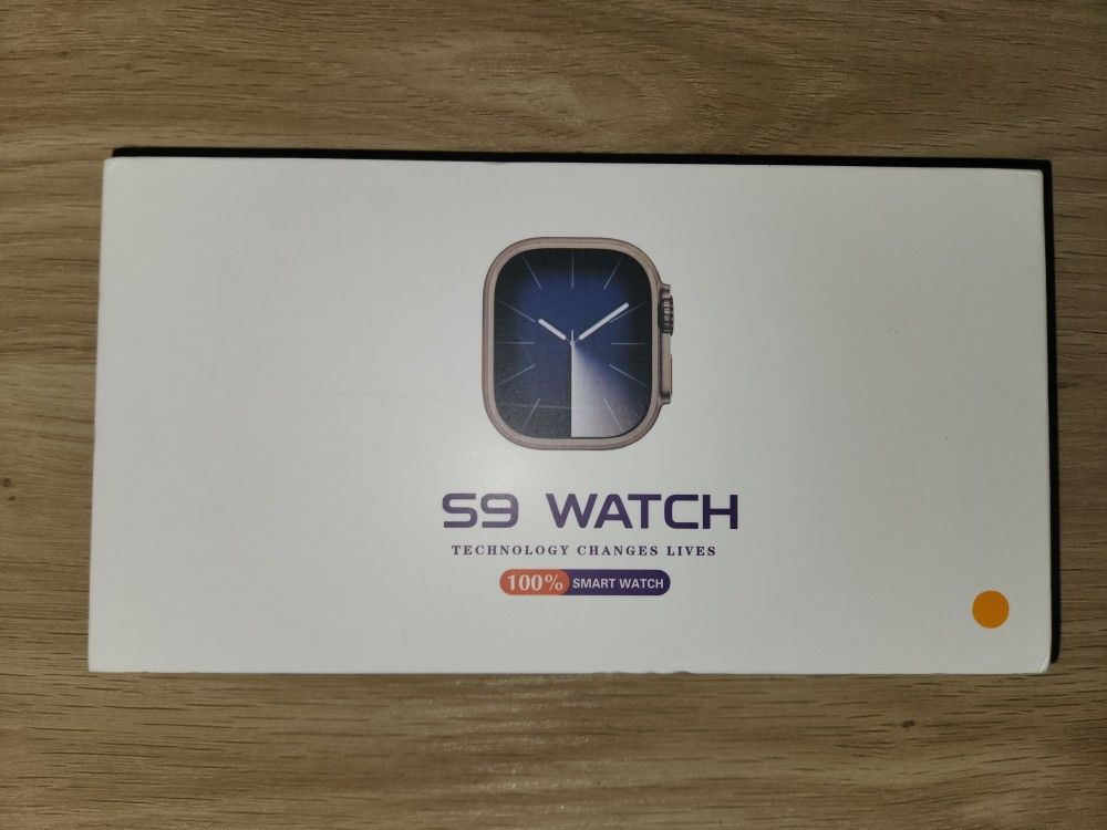 S9 Watch with Orange Band