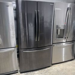 SALE!!! Refrigerator black stainless 36” inches wide French door nevera heladera frio refrigeradora 