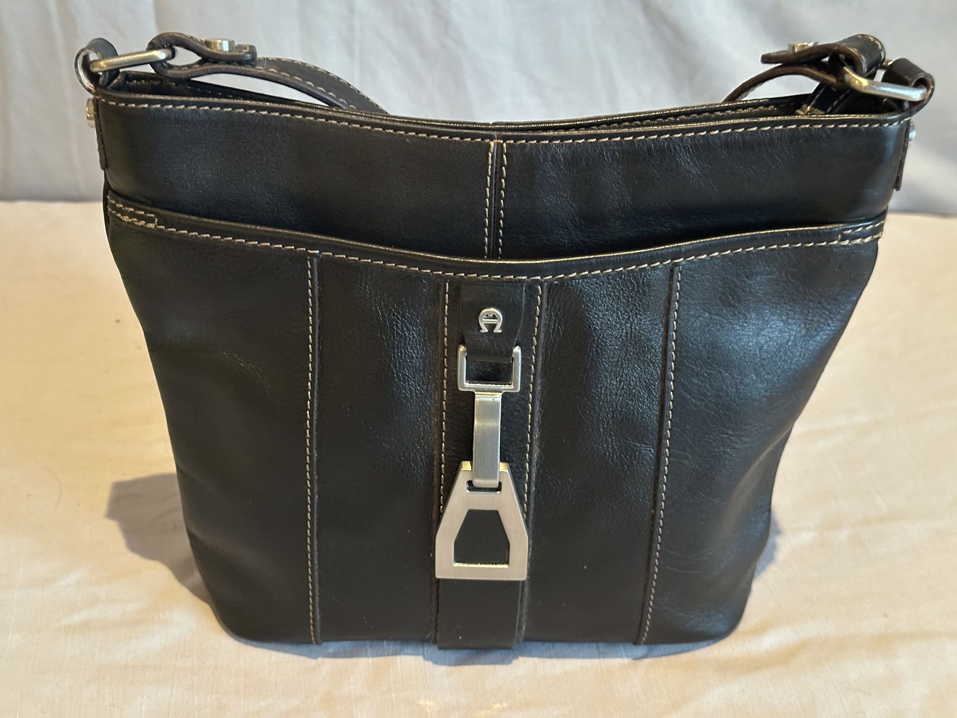 Etienne Aigner authentic black leather purse