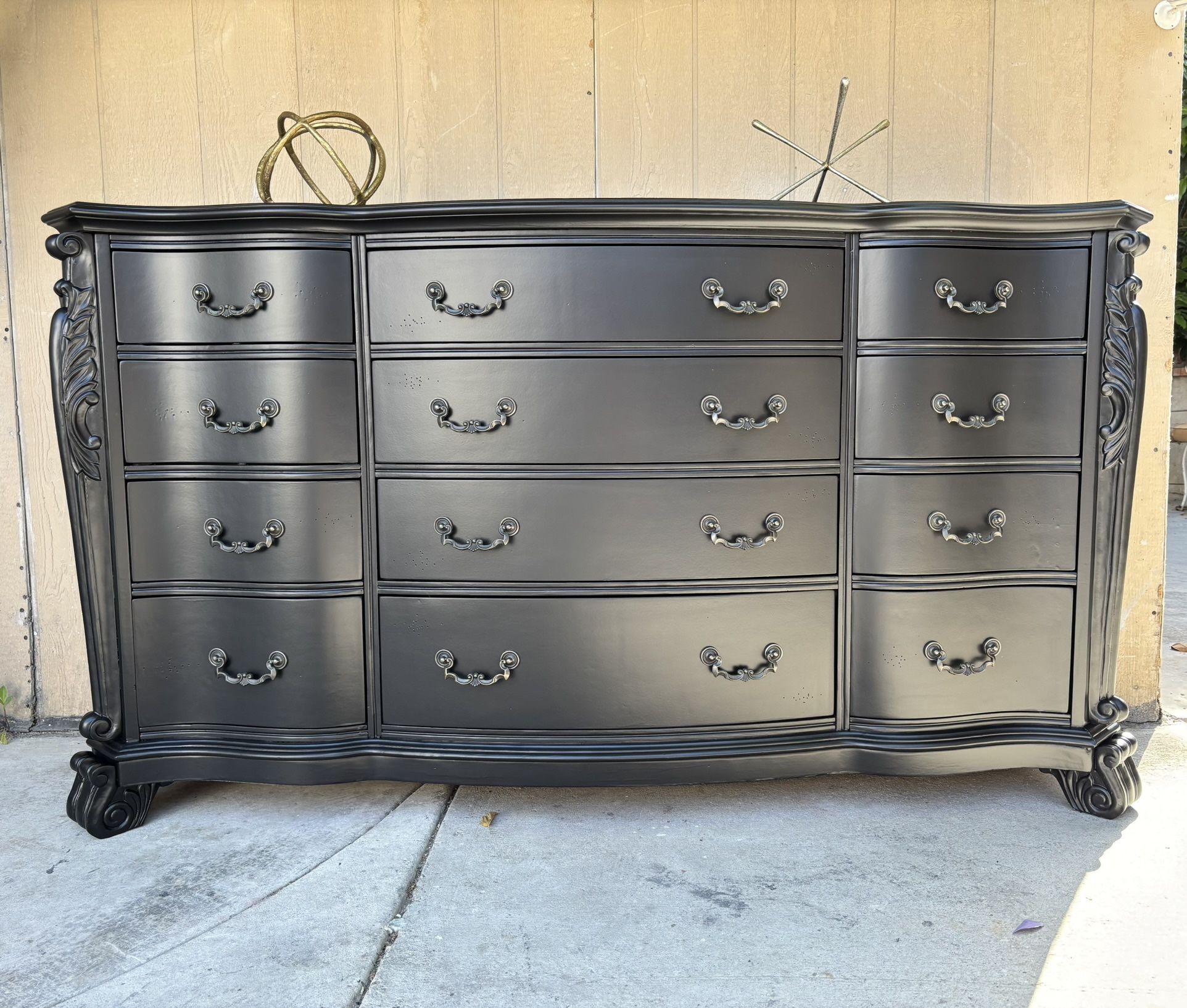 Beautiful black & gold dresser or console