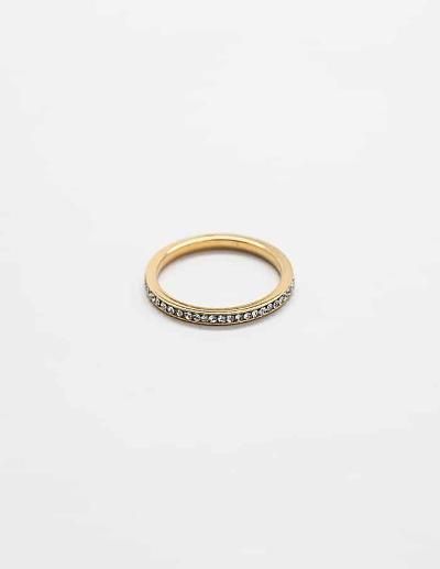 New Women's Pave Gold Stacking Ring by Admiral Row