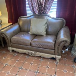 Leather Sofa Set 