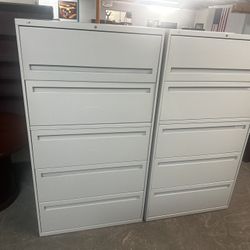 OFFICE/HOME FILE CABINET 5 DRAWERS LATERAL METAL FILE 