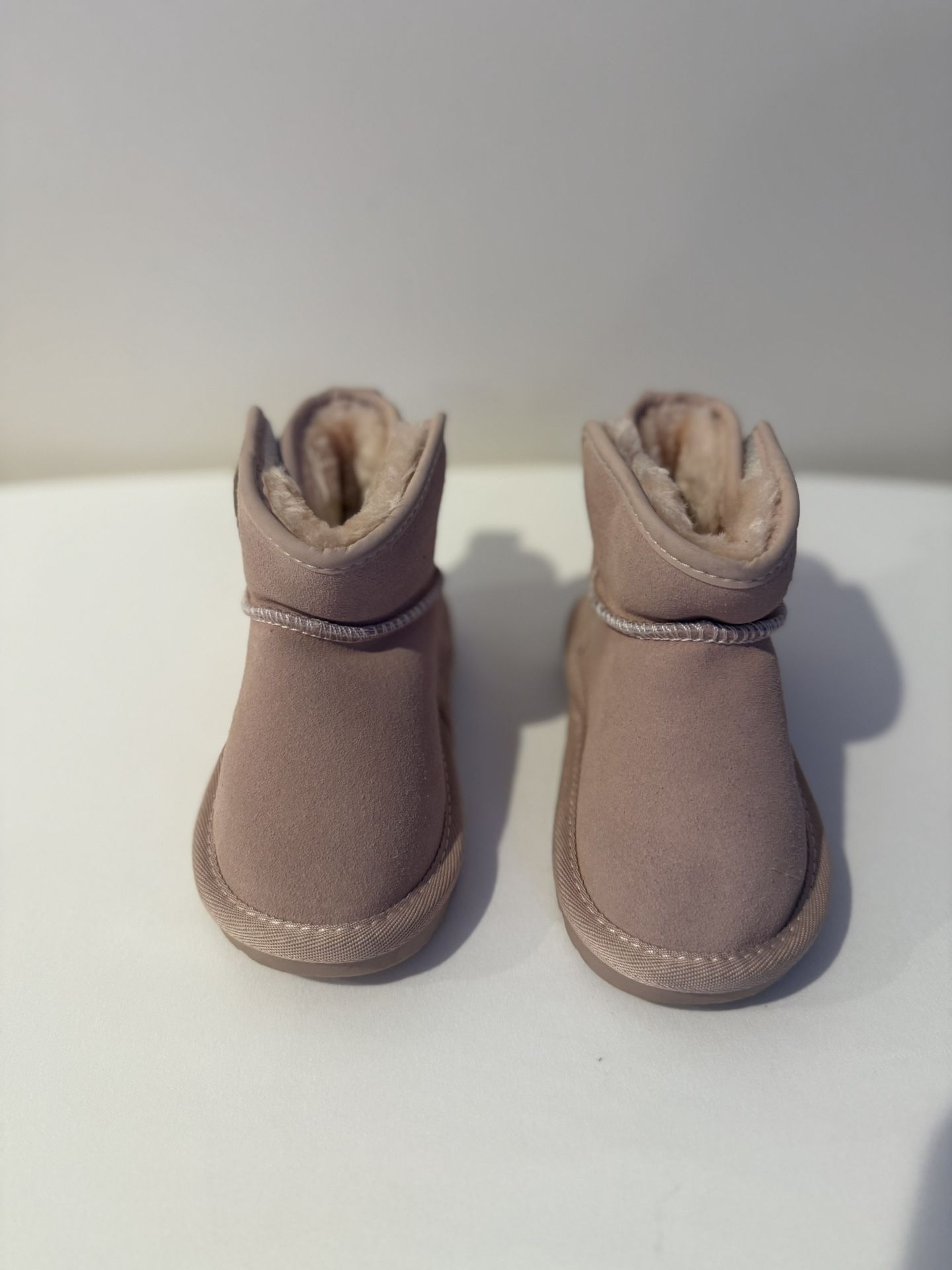 HOBIBEAR Toddler Snow Boots Winter Ankle Boots for Girls with Warm Faux Fur Lining Size #21 Size#24