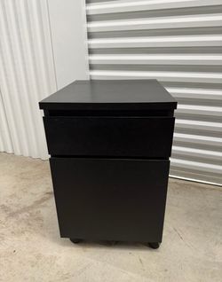 IKEA Drawer Cabinet on Wheels - Black, 2 Drawers