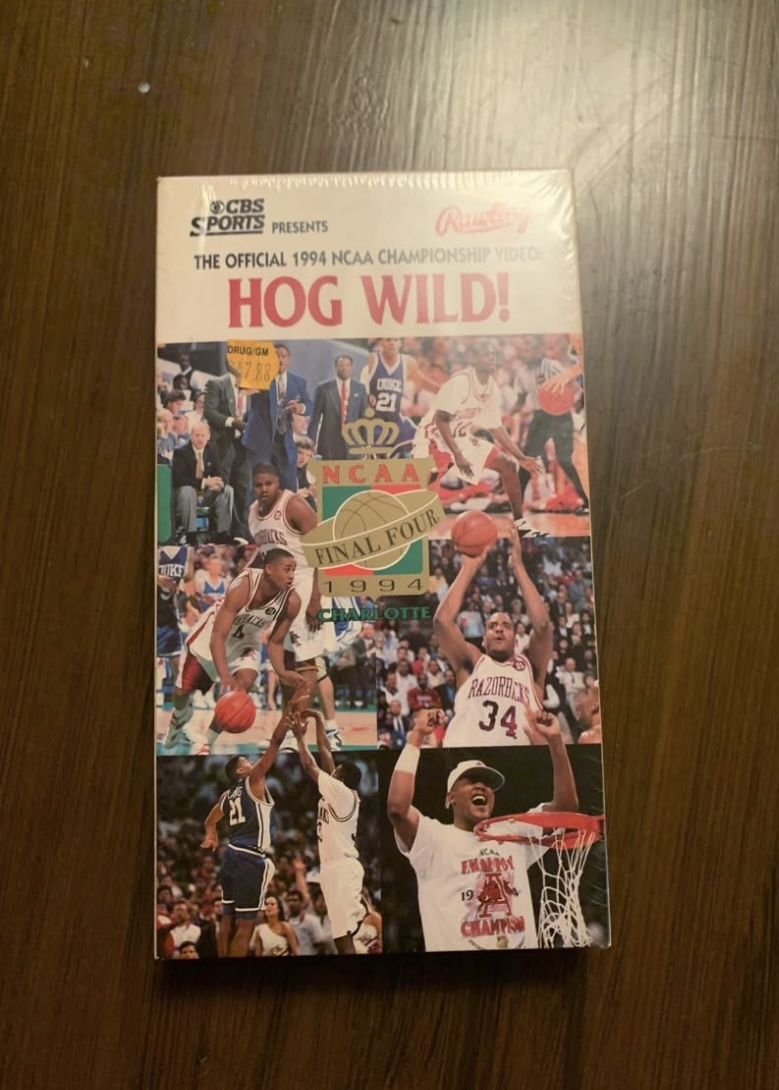 1994 Arkansas Razorbacks National Championship Game VCR Tape