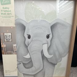 Brand New Elephant Framed Wall Art